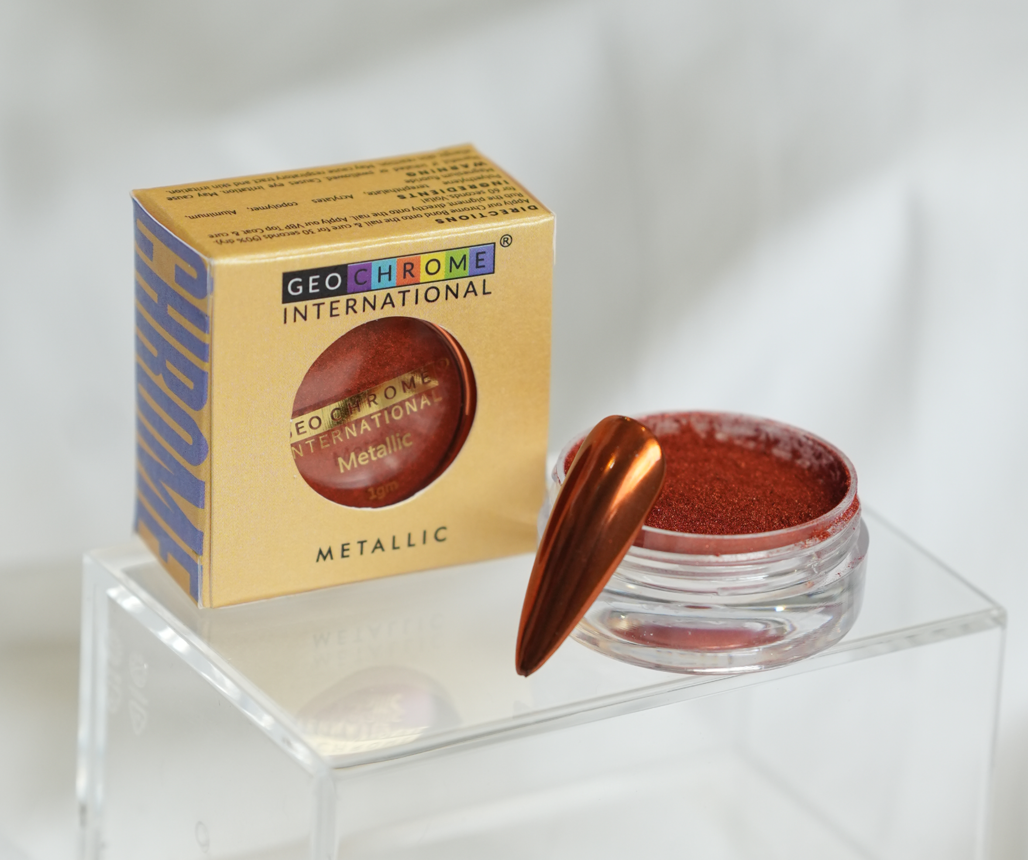 Metallic Chrome -Molten Red